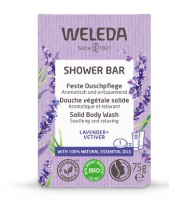 bagno doccia solido Weleda lavanda + vetiver (75gr)